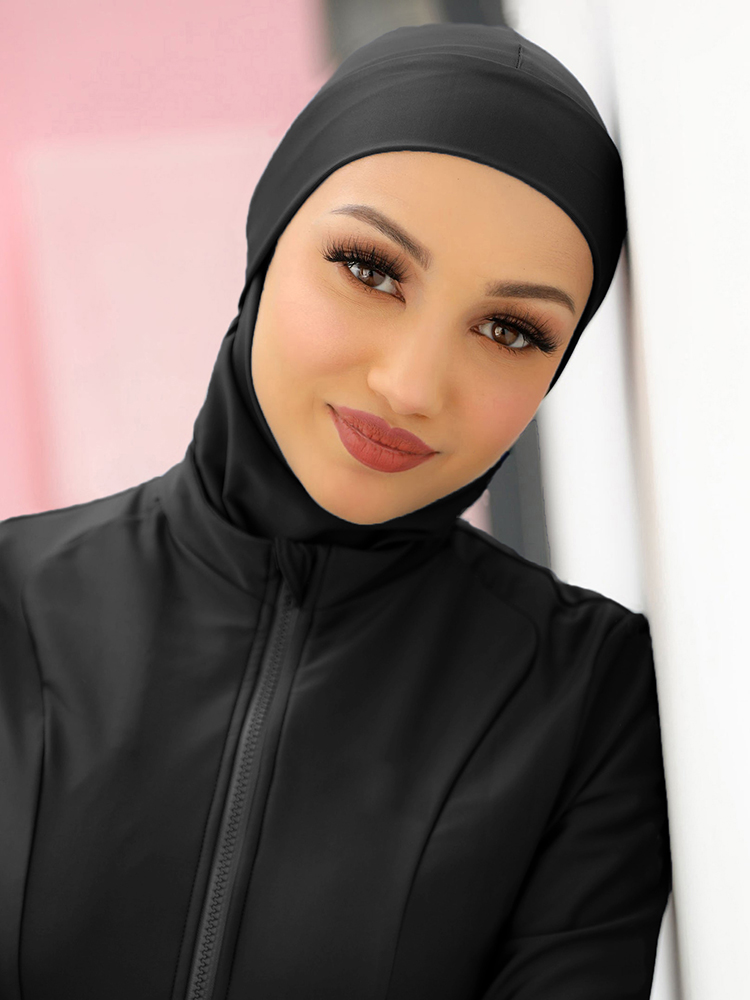 Summer Clothing Hijab - Jilbab Mandi Renang Polos Muslim Topi