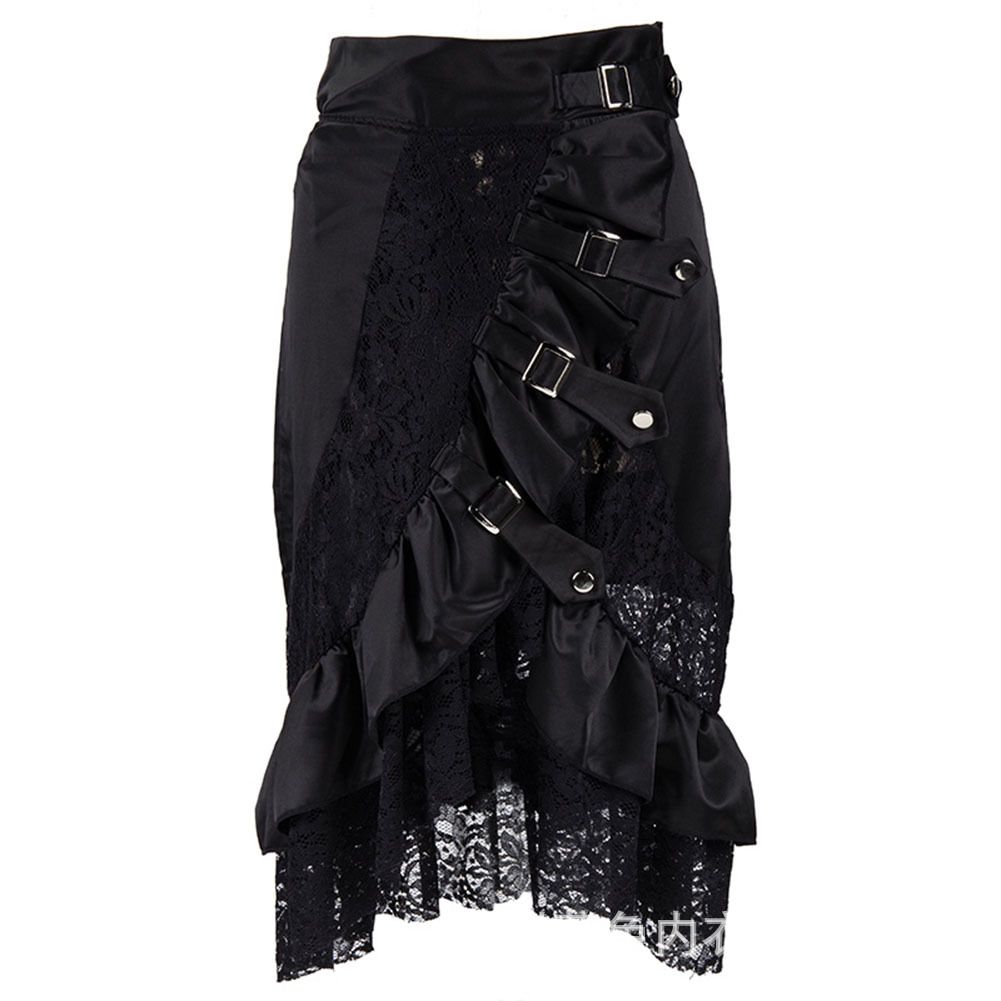 Summer Clothing Drop - Victorian Black Satin & Renda Bunga