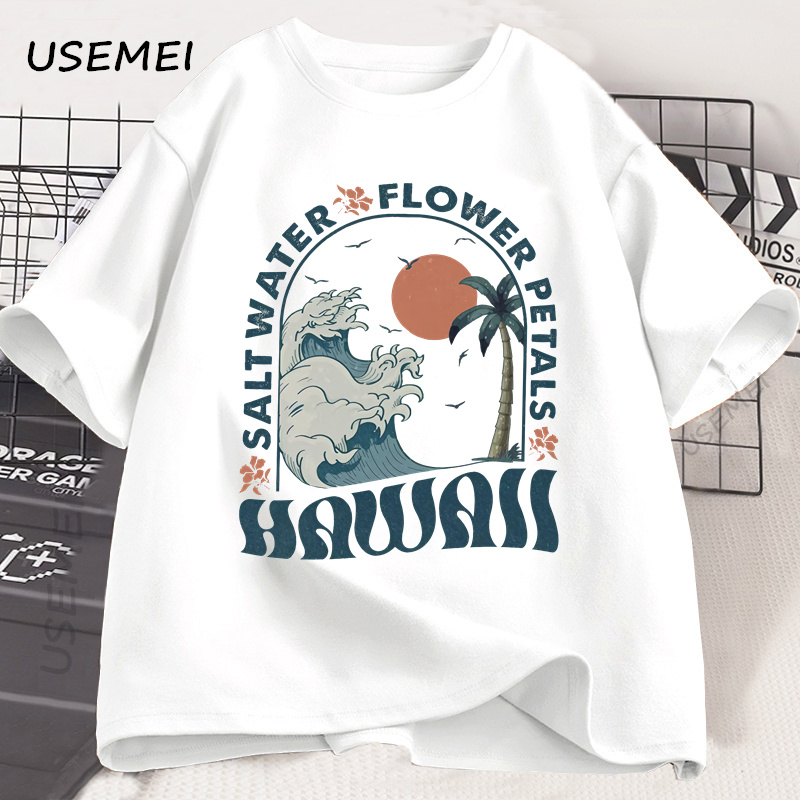 Summer Clothing Vibes - Kaus Pantai Hawaii Kaus Pantai Laut