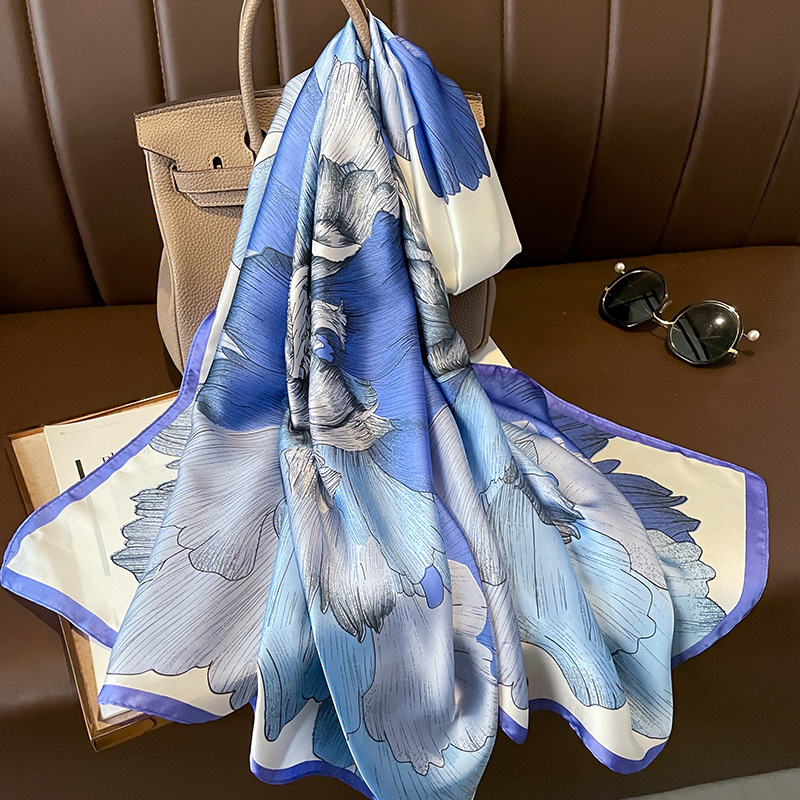 Summer Clothing Hijab - 2023 syal sutra mewah Spanyol desainer