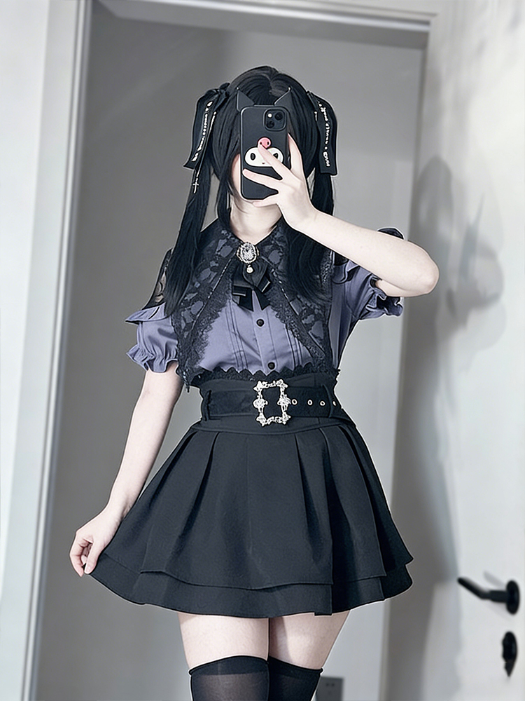 Summer Clothing Old Money - Setelan Dua Potong Baju Bahu Terbuka