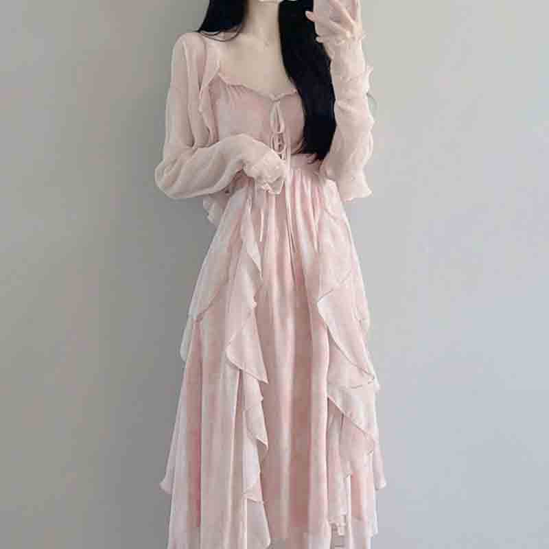 Summer Clothing Girl - Setelan baju wanita jaket tipis, setelan