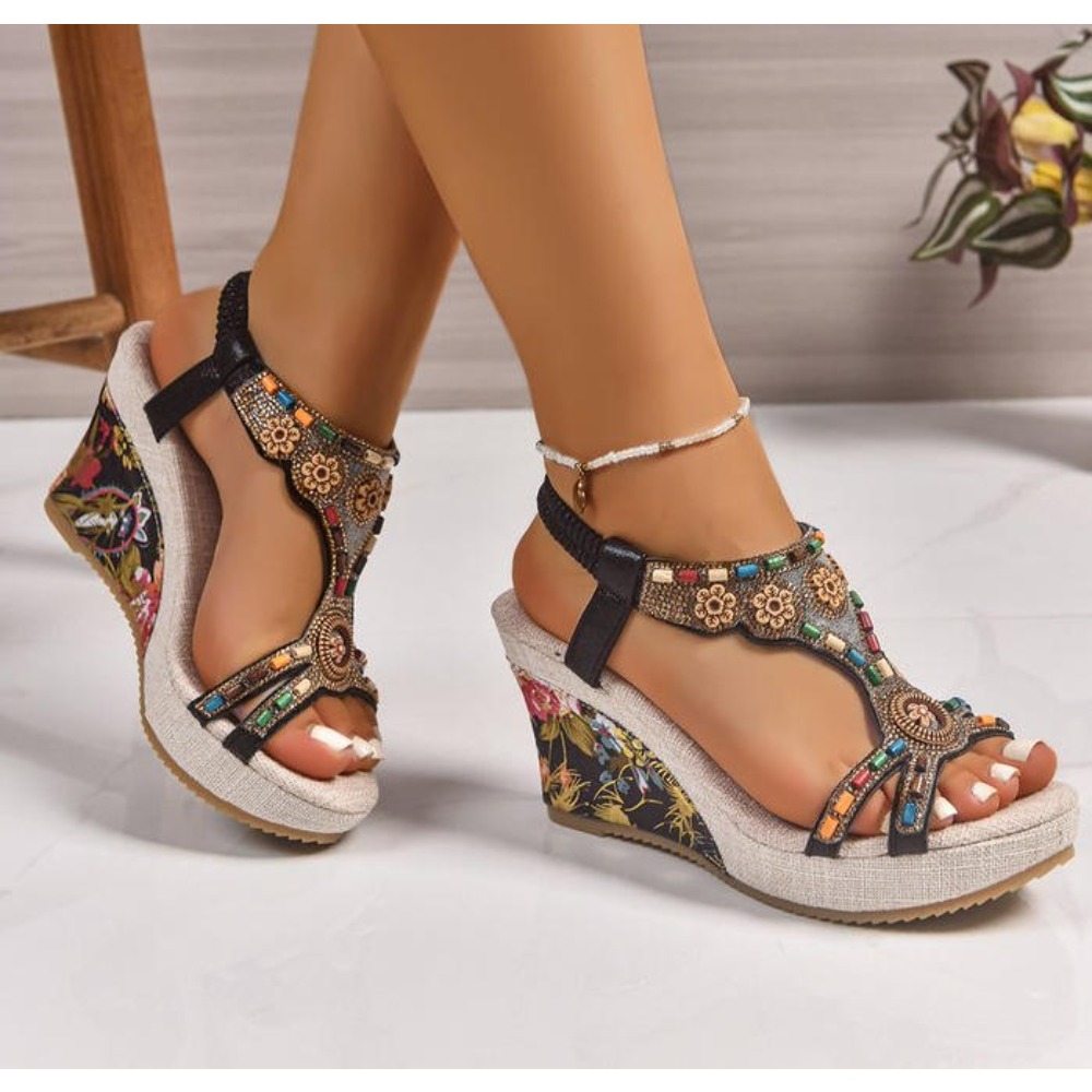 Summer Clothing Stores - Sandal Wanita Kulit Musim Panas Model