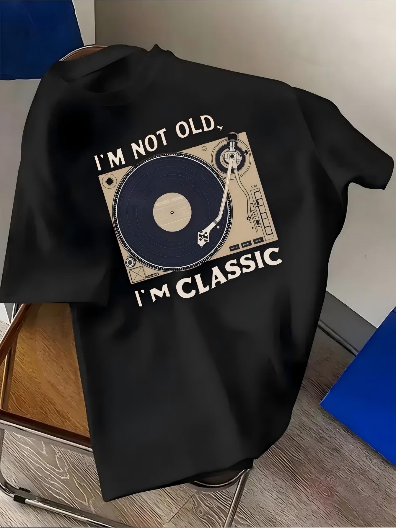 Summer Clothing Old Money - Kaos Vintage Record Player I'm Not
