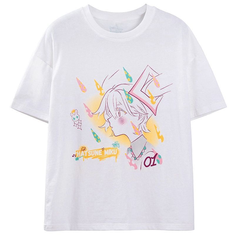 Japan Summer Festival Clothing - Kaus Hatsune Miku Baru Kaus Katun