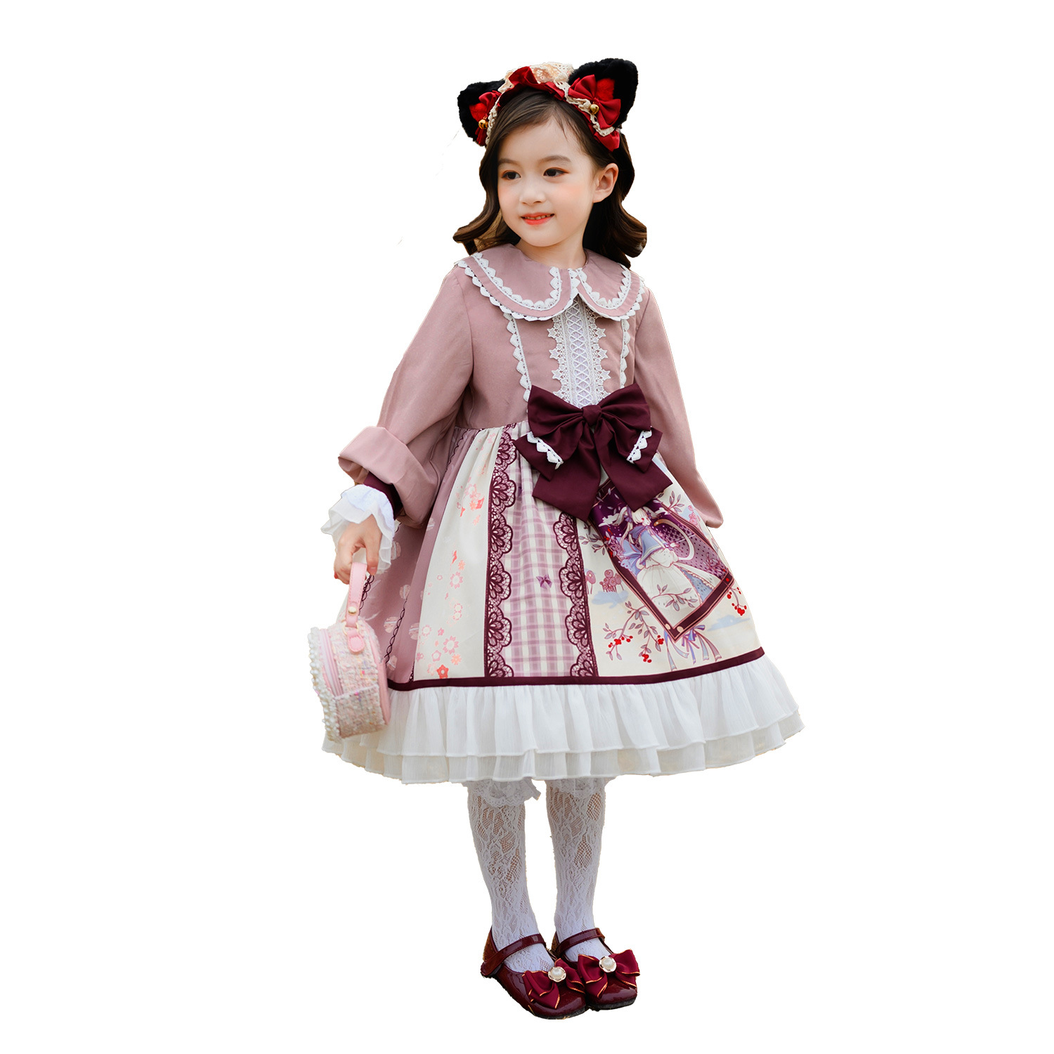 Summer Clothing Girl - Pakaian Lolita Anak-anak Gaun Putri Lengan