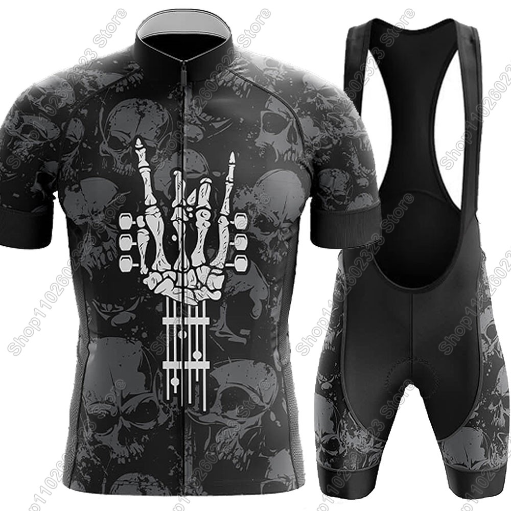 Summer Clothing Men 2025 - Jersey Bersepeda Rock-and-Roll 2025 Set Pakaian