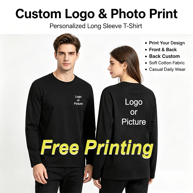 Summer Clothing Styles - Kaus Lengan Panjang Katun Kustom Kaus