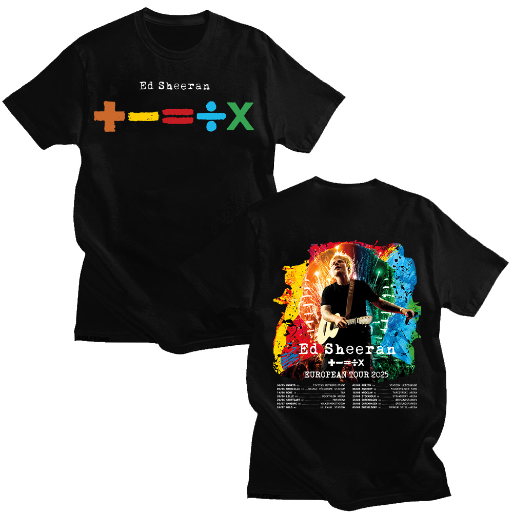 Summer Clothing Gif - Kaus Ed Sheeran Tur Eropa 2026
