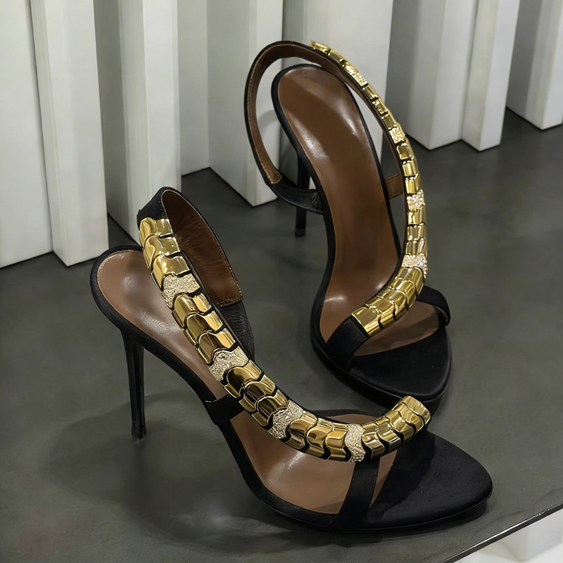 Sandal Gladiator Wanita Satin  - Summer Clothing Stores ulasan dan harga