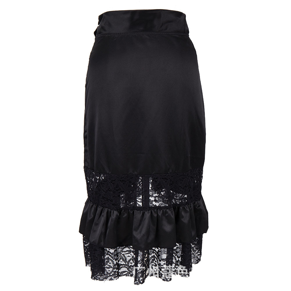 Victorian Black Satin & Renda  - Summer Clothing Drop ulasan dan harga