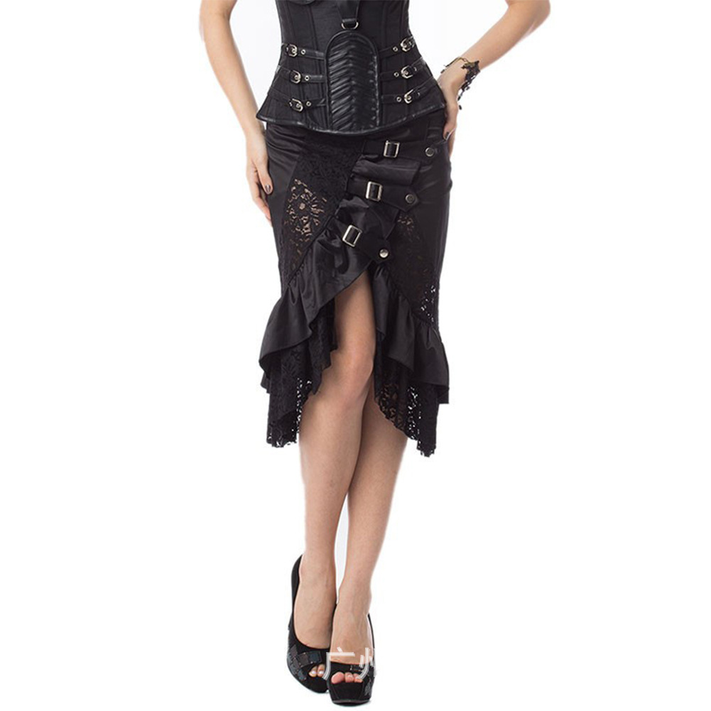 Victorian Black Satin & Renda  - Summer Clothing Drop ulasan dan harga