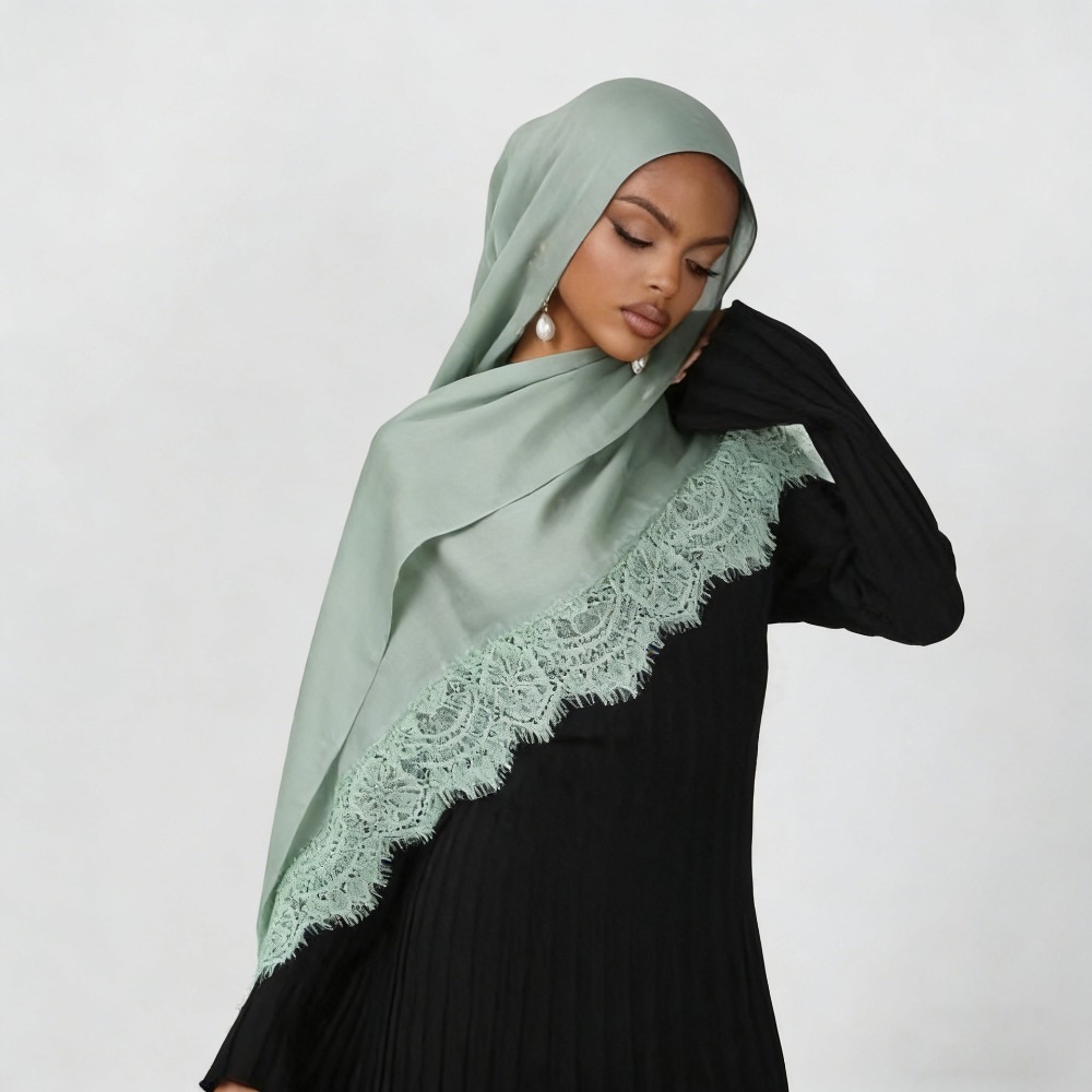 Hijab Pashmina Rayon Katun Bar - Summer Clothing Hijab ulasan dan harga
