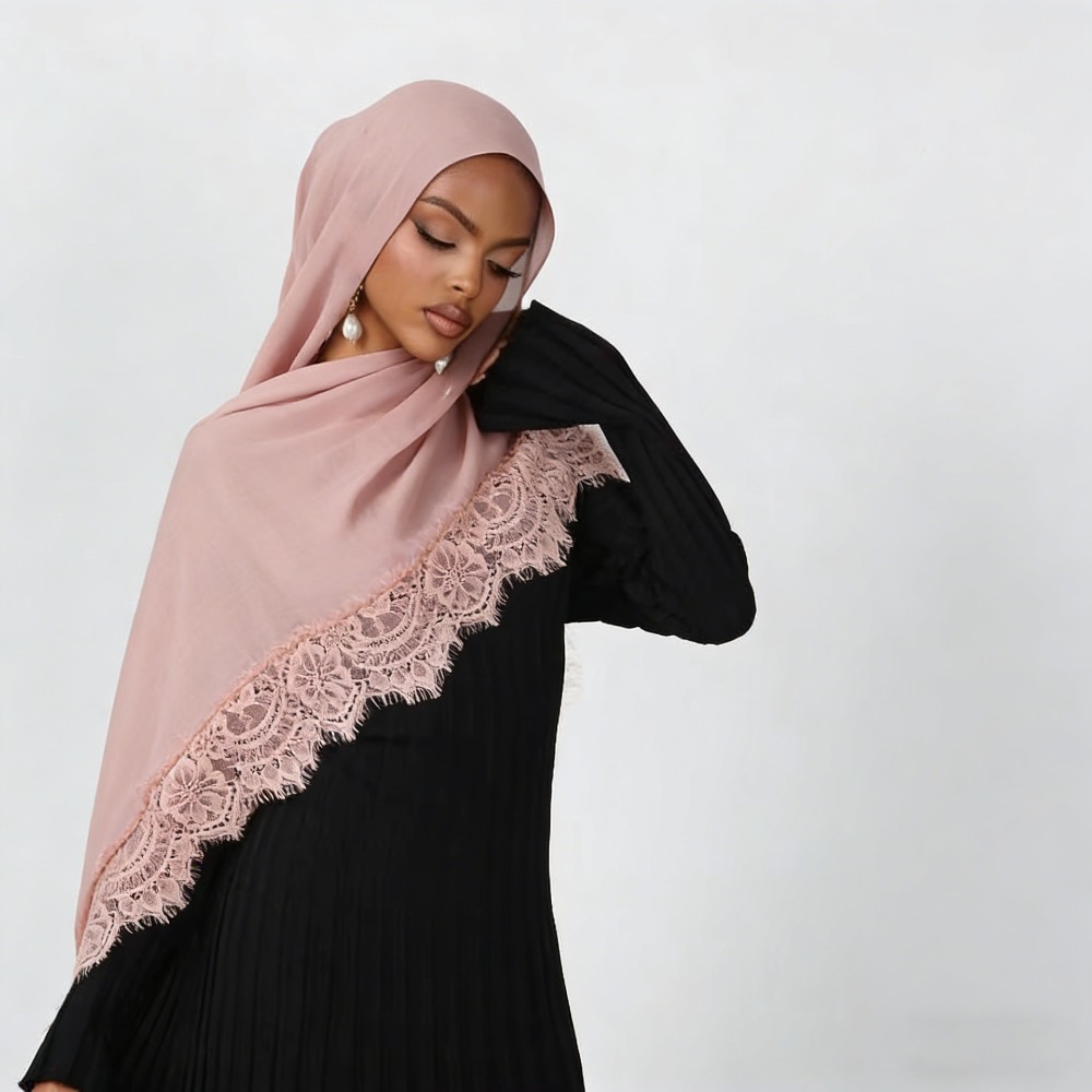 Hijab Pashmina Rayon Katun Bar - Summer Clothing Hijab ulasan dan harga