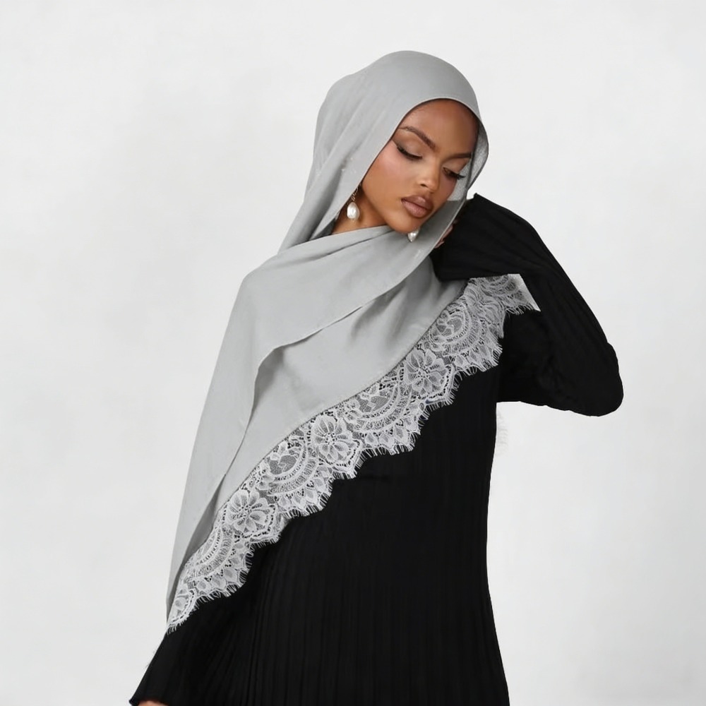 Hijab Pashmina Rayon Katun Bar - Summer Clothing Hijab ulasan dan harga