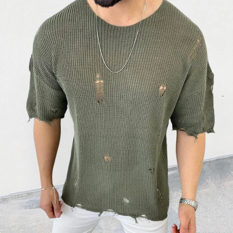 Sweter Warna Solid Pria Baru M - Summer Clothing Men 2025 ulasan dan harga