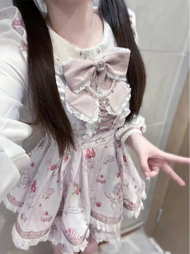Set Gaun Pita Lolita Y2k Gotik - Summer Clothing Women Sale ulasan dan harga