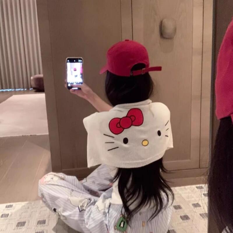 Selendang Pola Hello Kitty Bar - Summer Knit Clothing ulasan dan harga