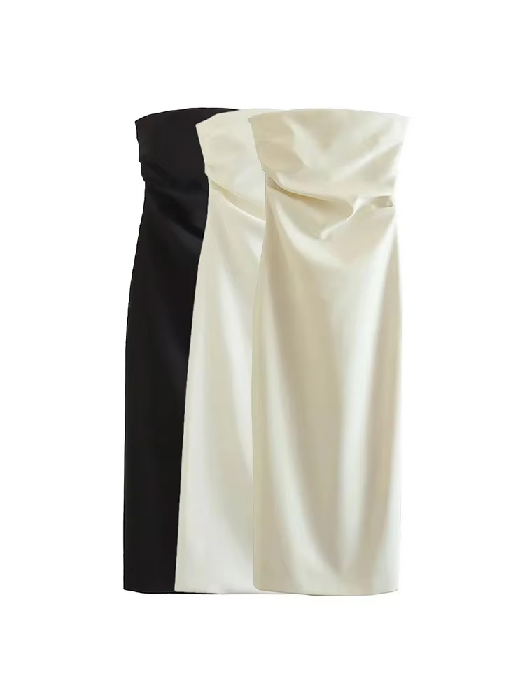Gaun Midi Wanita Tanpa Tali Mo - Summer Clothing Zara ulasan dan harga