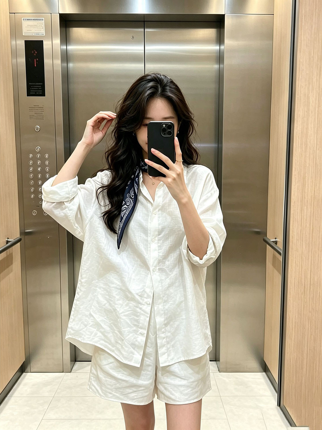 Setelan Kemeja Putih Gaya Kore - Summer Clothing Old Money ulasan dan harga