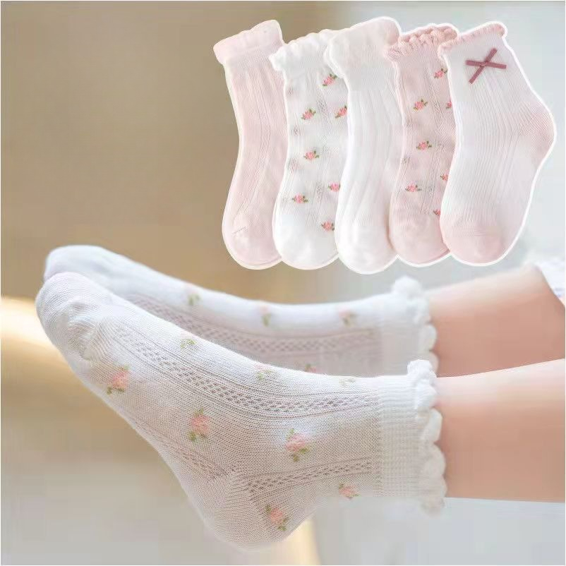 Kaus Kaki Anak Perempuan Pola  - Summer Clothing Baby Girl ulasan dan harga