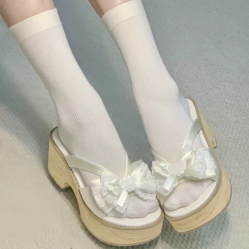 Sandal Platform Tebal Motif Ka - Summer Clothing Styles ulasan dan harga