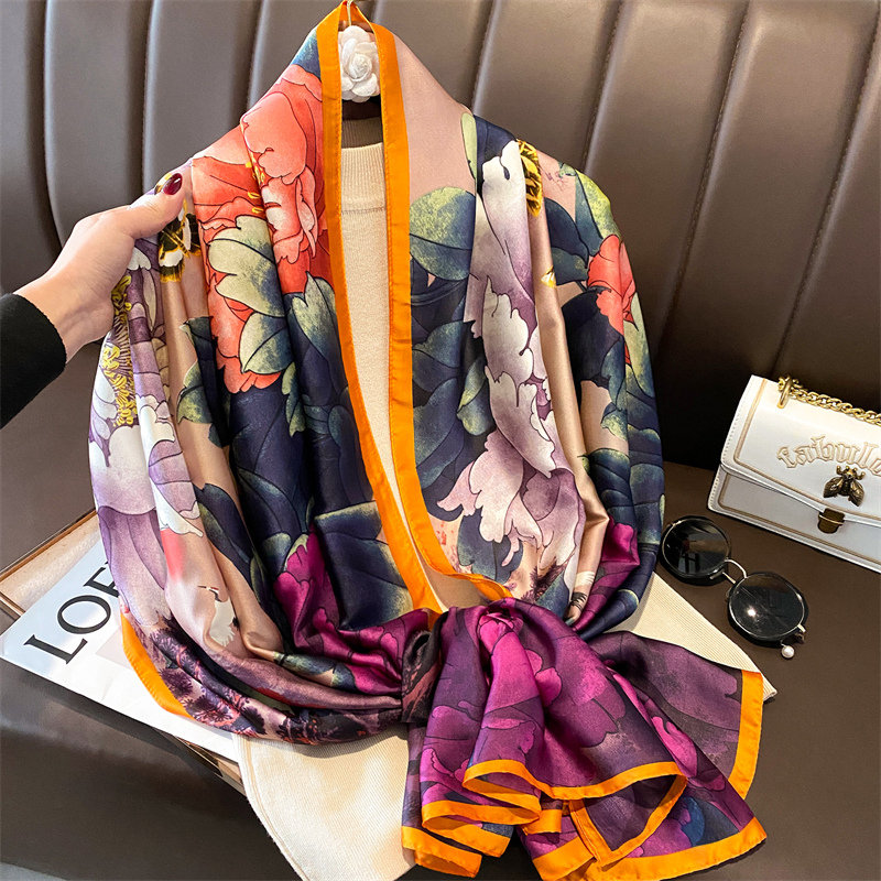 Syal sutra Satin untuk wanita, - Summer Clothing Hijab ulasan dan harga