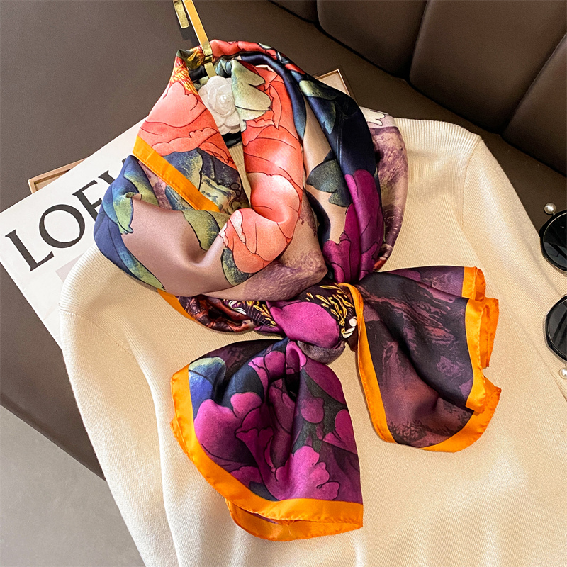 Syal sutra Satin untuk wanita, - Summer Clothing Hijab ulasan dan harga