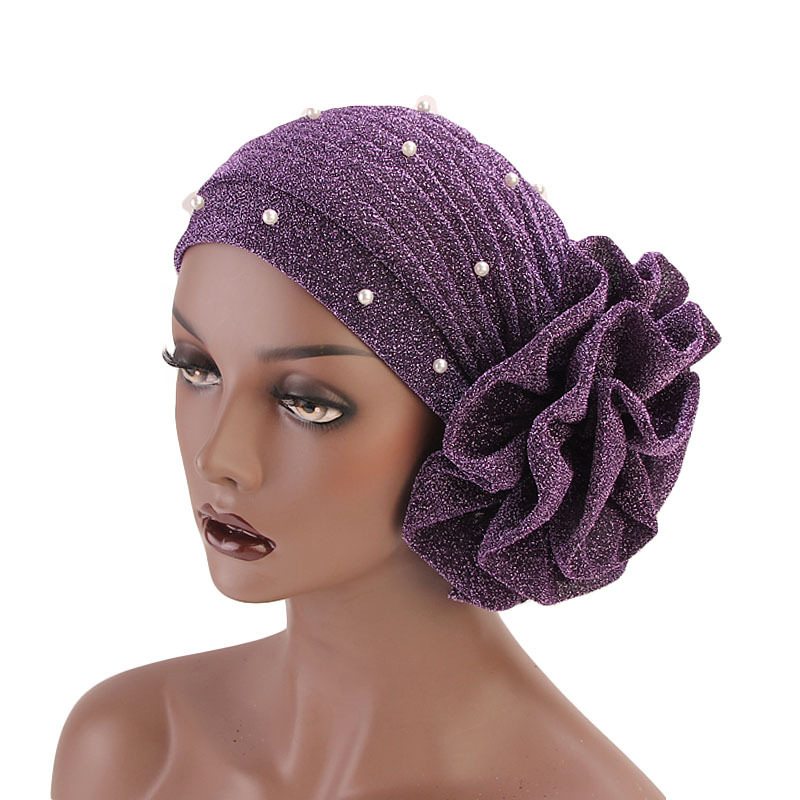 Topi Turban wanita bunga manik - Summer Clothing Hijab ulasan dan harga