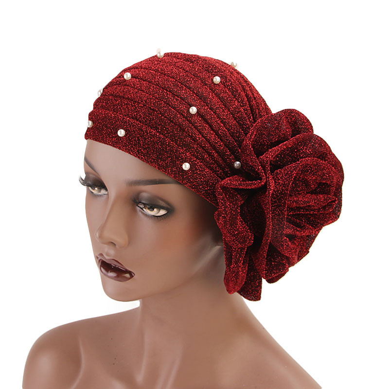 Topi Turban wanita bunga manik - Summer Clothing Hijab ulasan dan harga
