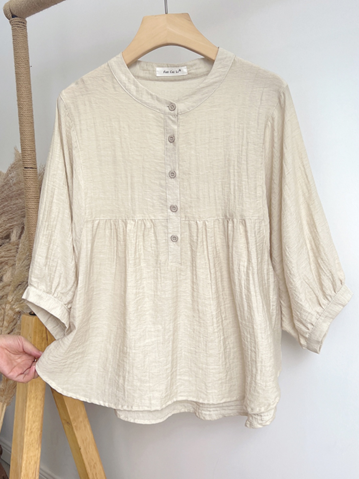 Kemeja bulat leher tipis longg - Summer Clothing For Japan ulasan dan harga