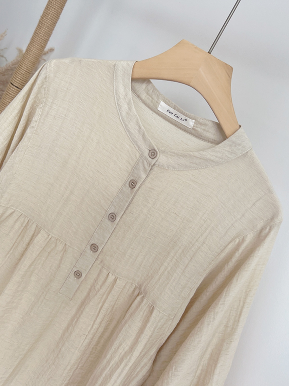 Kemeja bulat leher tipis longg - Summer Clothing For Japan ulasan dan harga