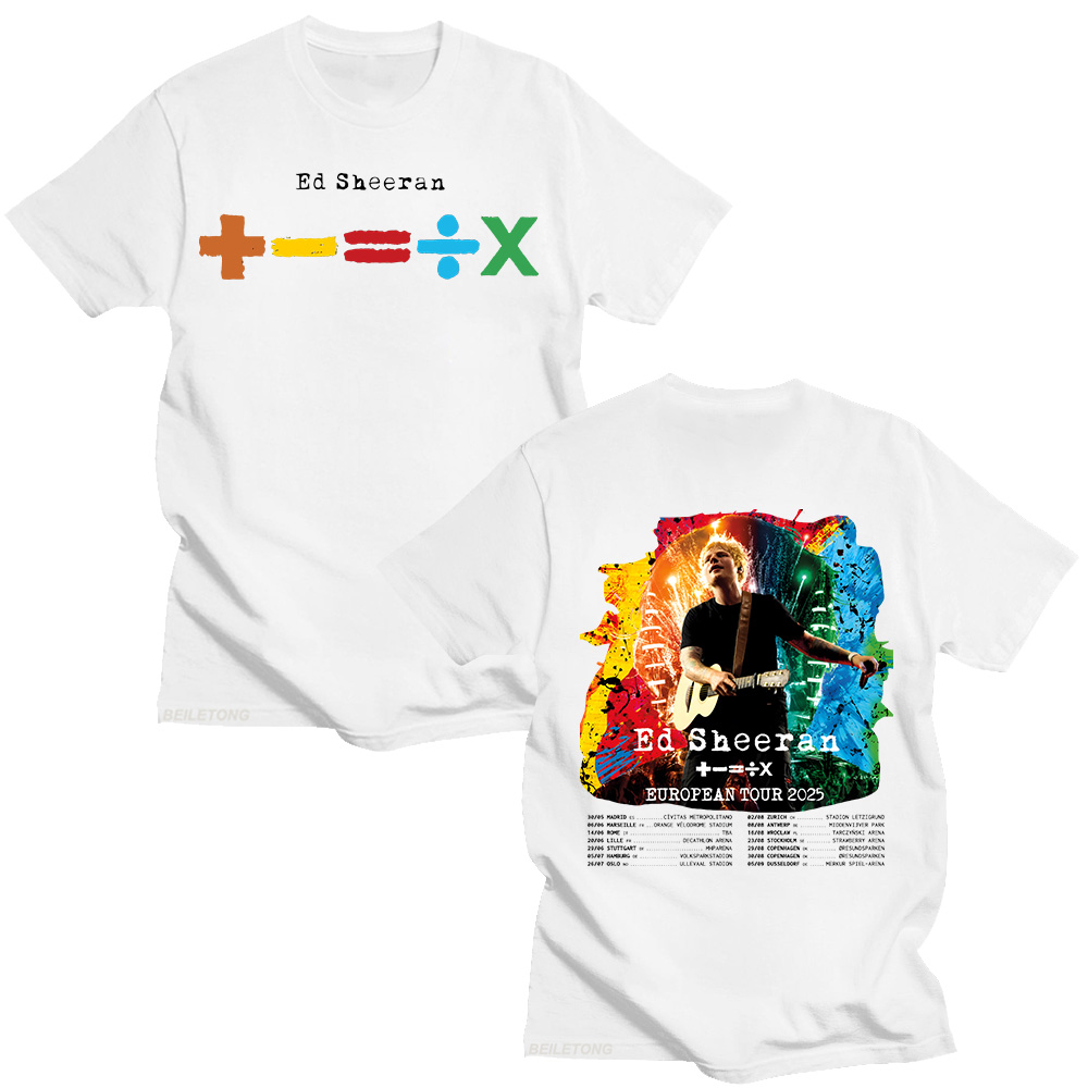Ed Sheeran Tur Eropa 2025 T-sh - Summer Clothing Gif ulasan dan harga