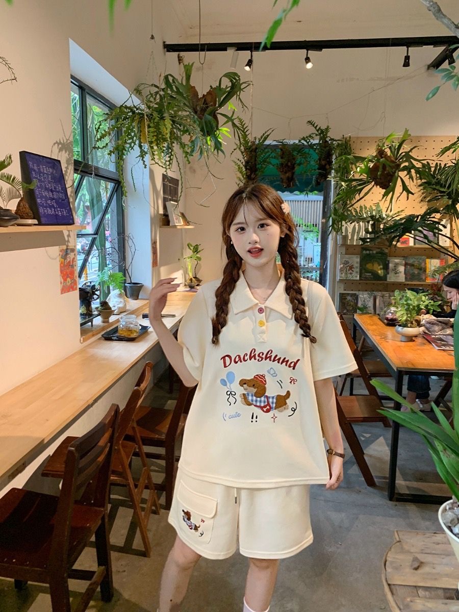 Kaus Polo Gaya Jepang Anjing B - Summer Clothing For Japan ulasan dan harga