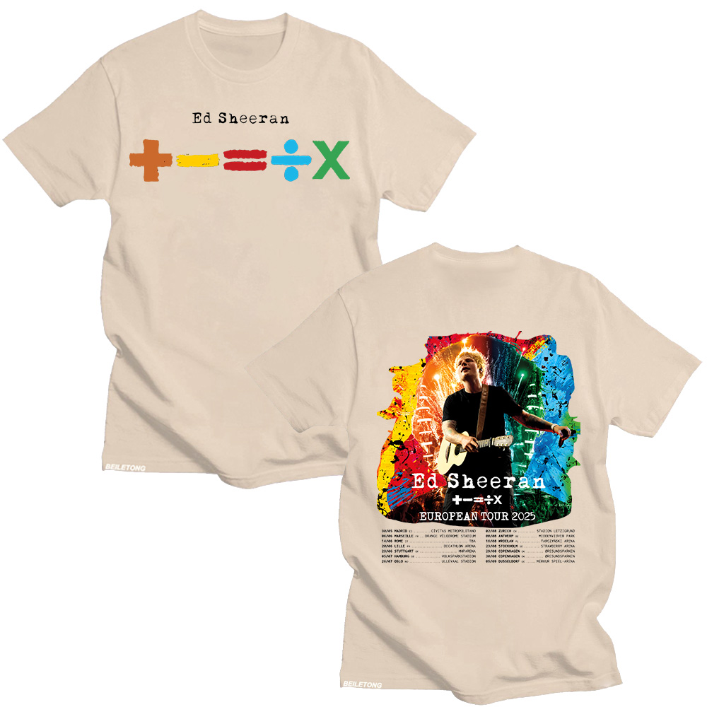 Kaus Ed Sheeran Tur Eropa 2026 - Summer Clothing Gif ulasan dan harga